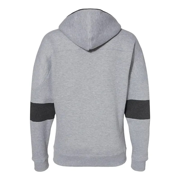 J. America Sport Lace Colorblocked Fleece Hooded Sweatshirt... from ASI 84358 S&S Activewear