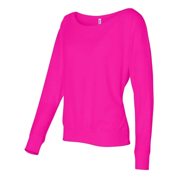 Women's long sleeve flowy off the shoulder shirt. Blank product.... from ASI 84358 S&S Activewear