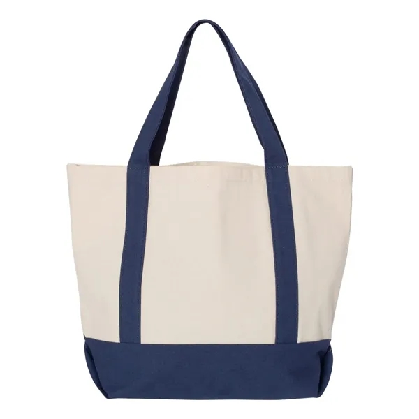 Liberty Bags Seaside Small Cotton Canvas Boater Tote, blank.... from ASI 84358 S&S Activewear