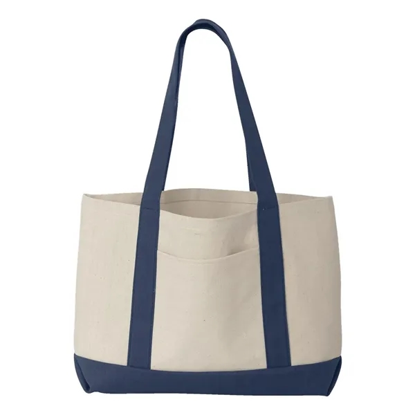 Canvas boater tote. Blank product.... from ASI 84358 S&S Activewear