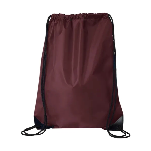 Drawstring backpack with black cord drawstring. Blank product.... from ASI 84358 S&S Activewear