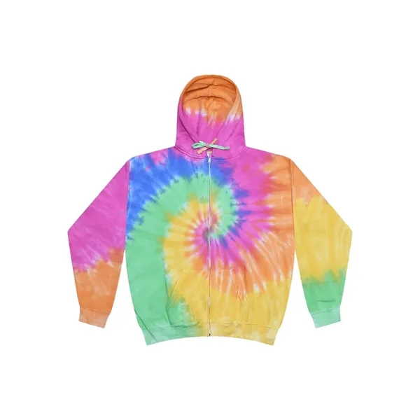 Colortone Tie-Dyed Full-Zip Hooded Sweatshirt... from ASI 84358 S&S Activewear