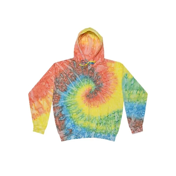 Colortone Tie-Dyed Full-Zip Hooded Sweatshirt... from ASI 84358 S&S Activewear