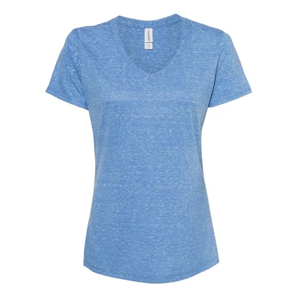 Jerzees Snow Heather Jersey Ladies' V-Neck... from ASI 84358 S&S Activewear