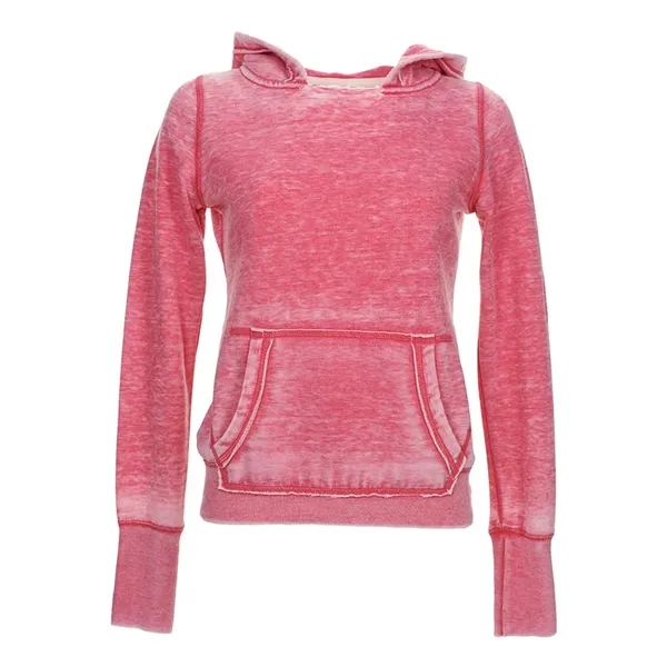 Pullover hooded sweatshirt with cut open neck detail and extra-long cuff... from ASI 84358 S&S Activewear
