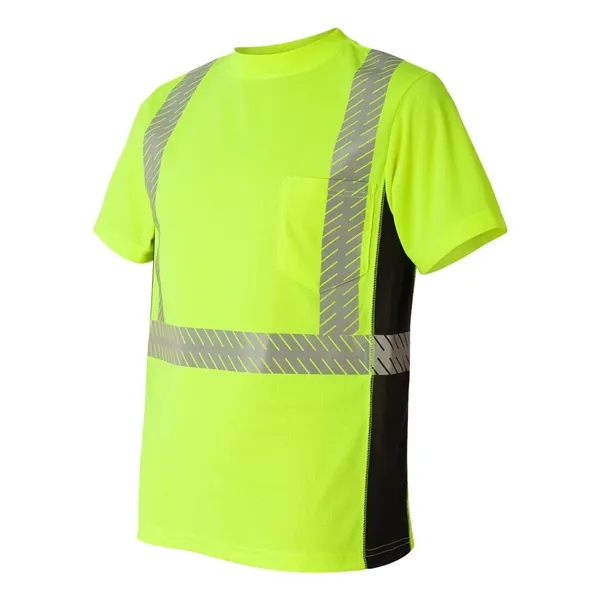 T-shirt in Lime with breathable taping. Blank product.... from ASI 84358 S&S Activewear