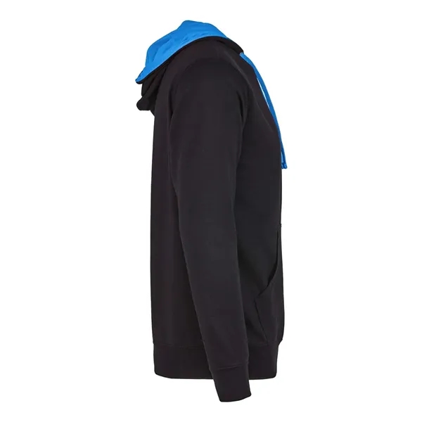 French terry fleece pullover with contrast hood lining and drawcord, metal... from ASI 84358 S&S Activewear