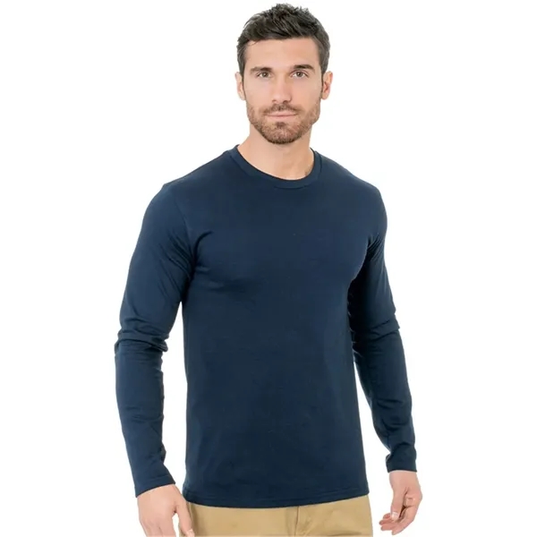 Unisex Fine Jersey Long Sleeve Crewneck T-Shirt... from ASI 84358 S&S Activewear