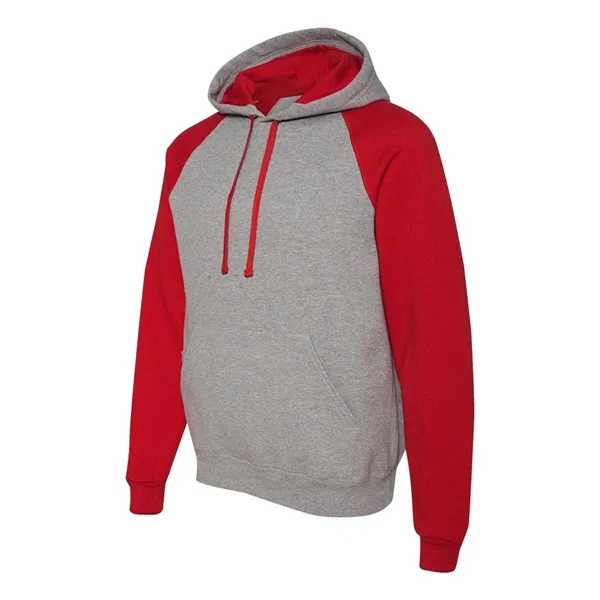 Adult color blocked hooded pullover sweat shirt, blank.... from ASI 84358 S&S Activewear