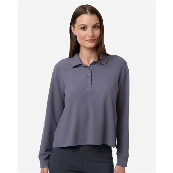 Adidas Women's Beyond Long Sleeve Loose Polo... from ASI 84358 S&S Activewear