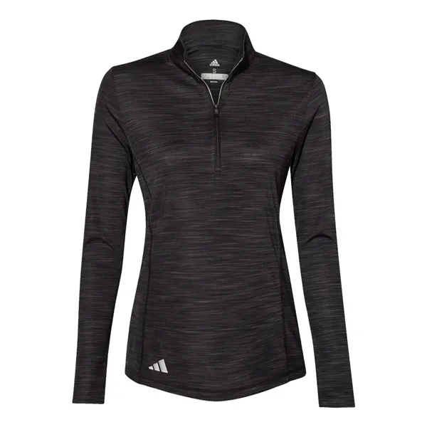 Adidas Women's Lightweight Quarter-Zip Melange Pullover... from ASI 84358 S&S Activewear