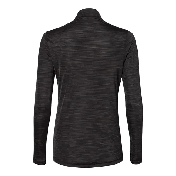 Adidas Women's Lightweight Quarter-Zip Melange Pullover... from ASI 84358 S&S Activewear