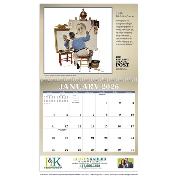 The Saturday Evening Post... from ASI 40480 Koozie Group / Norwood Triumph Calendar