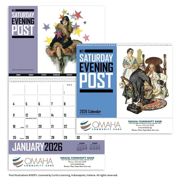 The Saturday Evening Post... from ASI 40480 Koozie Group / Norwood Triumph Calendar