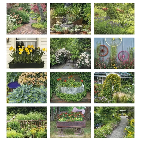 11 x 19 2024 Gardens calendar n 70# glossy paper with... from ASI 40480 Koozie Group / Norwood Triumph Calendar