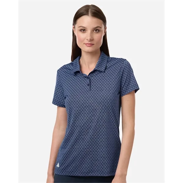 Adidas Women's 4-Way Stretch Printed Polo... from ASI 84358 S&S Activewear