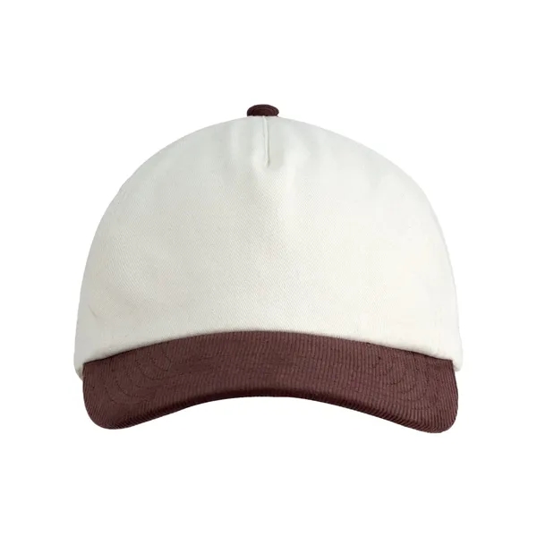 Big Accessories Two-Tone Corduroy Cap... from ASI 84358 S&S Activewear