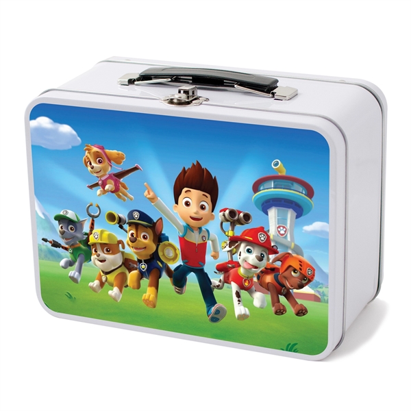 Retro-styled 8" x 6" lunchbox with 6.75" x 3.415" 20-ounce contoured... from ASI 90807 Tekweld