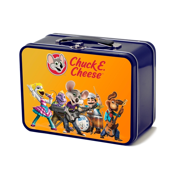 Retro-styled 8" x 6" x 4" lunchbox with 6.75" x 3.415"... from ASI 90807 Tekweld