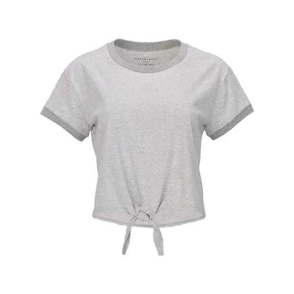 Boxercraft Women's Striped Tie Front T-Shirt... from ASI 84358 S&S Activewear