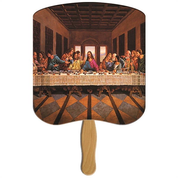 Last Supper Hand Fan Stock Graphic digital economy fans with double... from ASI 67620 Lion Circle Corp / Lion/Circle