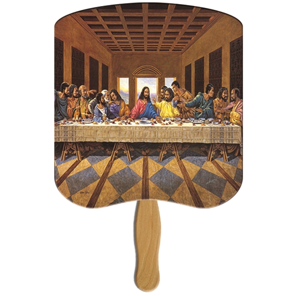 Last Supper Ethnic Hand Fan Stock Graphic digital economy fans with... from ASI 67620 Lion Circle Corp / Lion/Circle