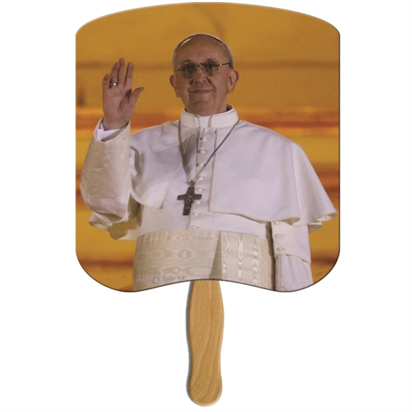 Pope Francis Hand Fan Stock Graphic digital economy fans with double... from ASI 67620 Lion Circle Corp / Lion/Circle