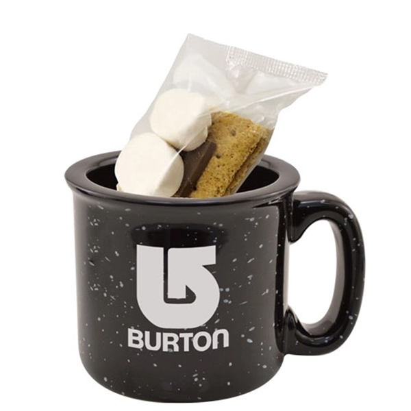 15oz. Ceramic Camping Mug S'mores Kit. Item Size: 3 1/2" W... from ASI 44900 NC Custom (CI/Lanco) / Lanco
