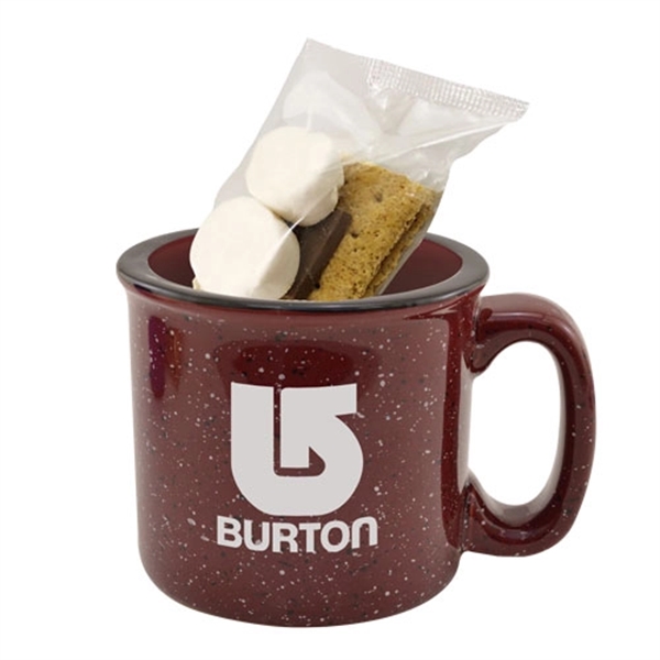 15oz. Ceramic Camping Mug S'mores Kit. Item Size: 3 1/2" W... from ASI 44900 NC Custom (CI/Lanco) / Lanco