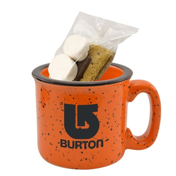 15oz. Ceramic Camping Mug S'mores Kit. Item Size: 3 1/2" W... from ASI 44900 NC Custom (CI/Lanco) / Lanco