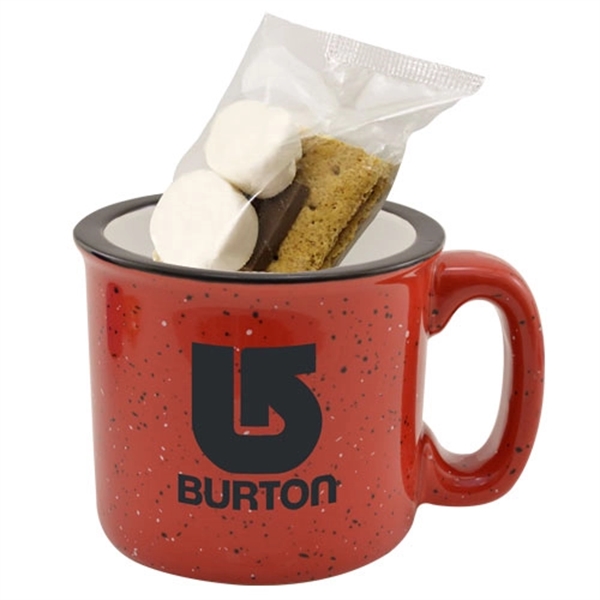 15oz. Ceramic Camping Mug S'mores Kit. Item Size: 3 1/2" W... from ASI 44900 NC Custom (CI/Lanco) / Lanco