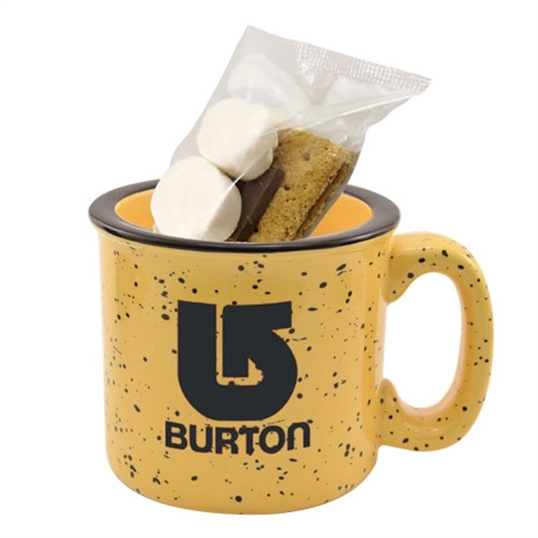 15oz. Ceramic Camping Mug S'mores Kit. Item Size: 3 1/2" W... from ASI 44900 NC Custom (CI/Lanco) / Lanco