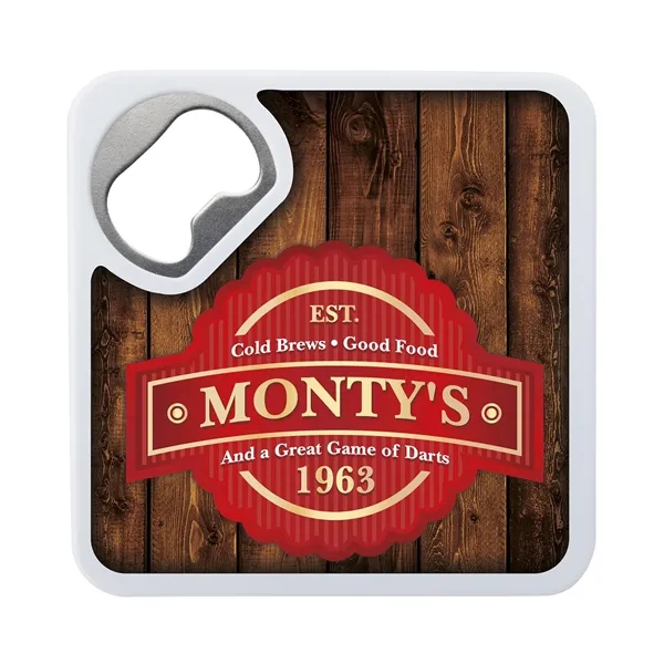 Bottle Opener Coaster... from ASI 40480 Koozie Group / Norwood