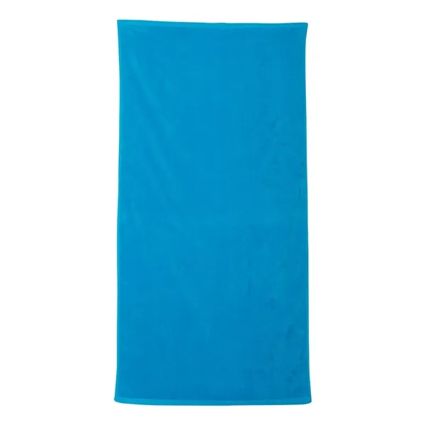 Cotton velour beach towel, 30" x 60". Blank.... from ASI 84358 S&S Activewear