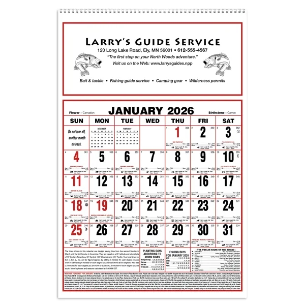 Large Almanac... from ASI 40480 Koozie Group / Norwood Triumph Calendar