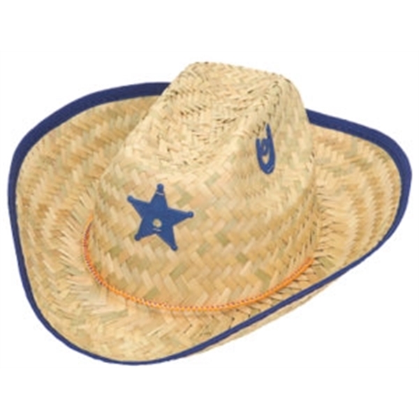 Child's Straw Sheriff's Hat. Packed 12 dozen. Must be ordered in... from ASI 63090 Jacobson Hat Co Inc / J Hats®