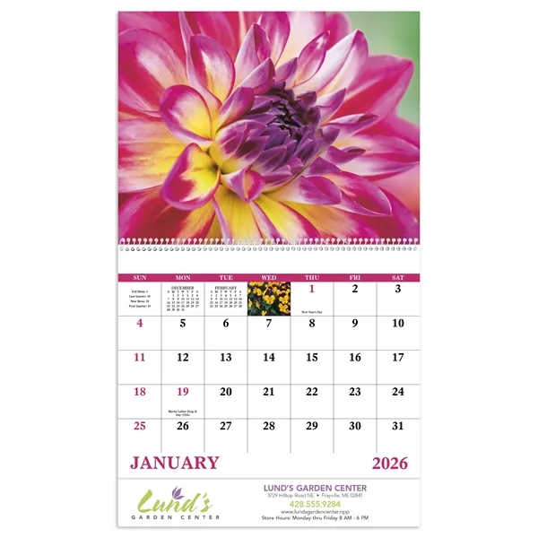 Flowers - Spiral... from ASI 40480 Koozie Group / Norwood Triumph Calendar
