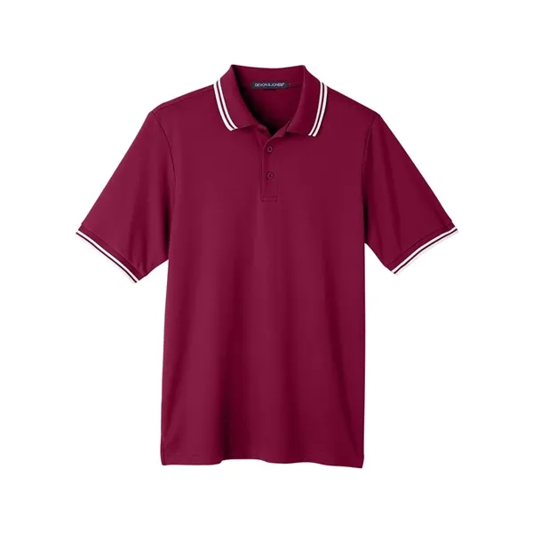 DJ Classic CrownLux Performance® Plaited Tipped Polo... from ASI 84358 S&S Activewear