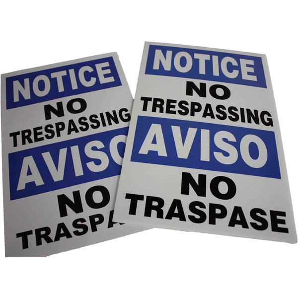 18" x 12" color-printed rigid coroplast signs. Made in the USA.... from ASI 92531 Unique Custom Products / UCP