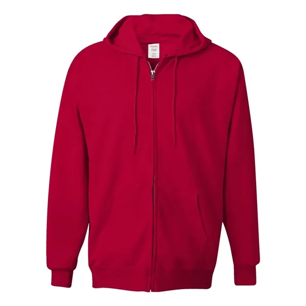 Full-zip hooded sweatshirt made of cotton/polyester fleece and low-pill, high-stitch density... from ASI 84358 S&S Activewear