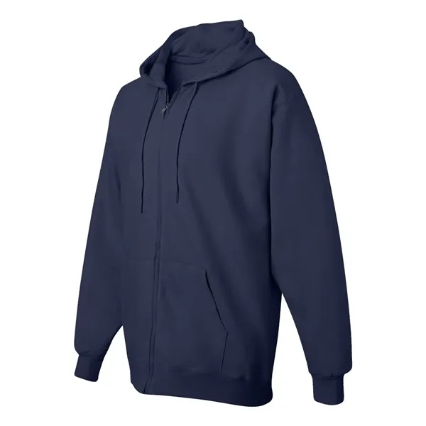 Full-zip hooded sweatshirt made of cotton/polyester fleece and low-pill, high-stitch density... from ASI 84358 S&S Activewear