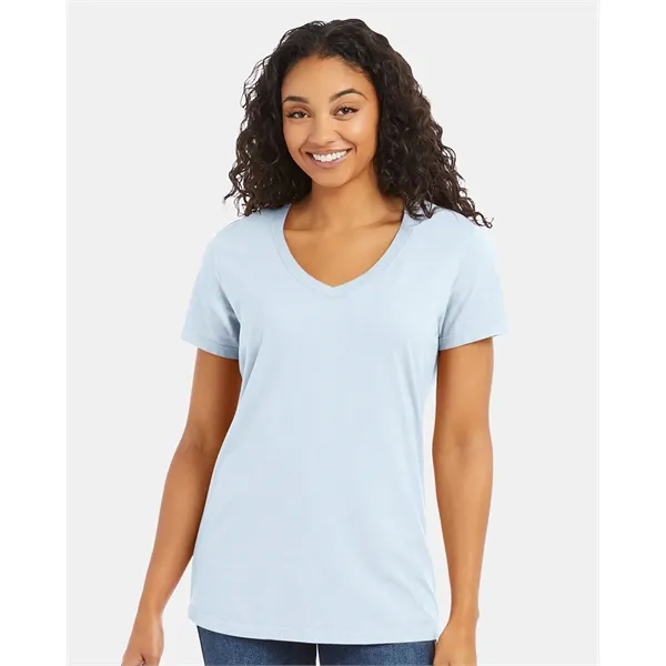 ComfortWash by Hanes Garment-Dyed Women's V-Neck T-Shirt... from ASI 84358 S&S Activewear