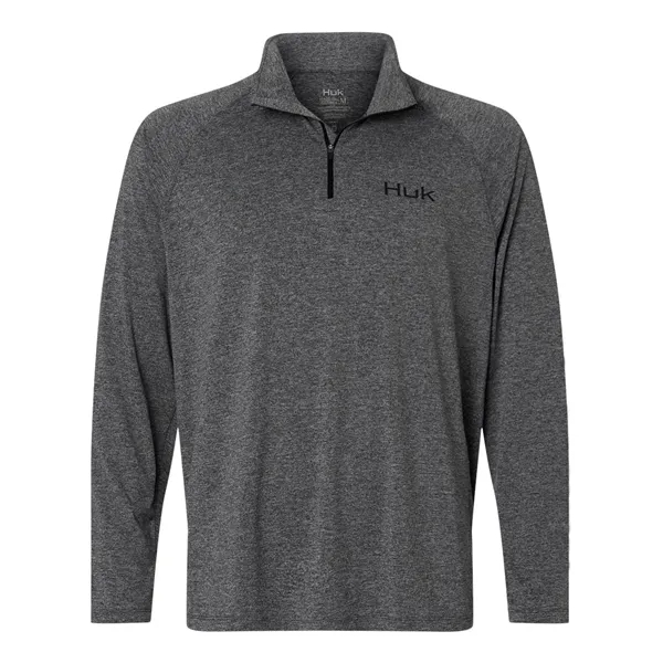 HUK Men's Airweight Heather Quarter-Zip Pullover... from ASI 84358 S&S Activewear