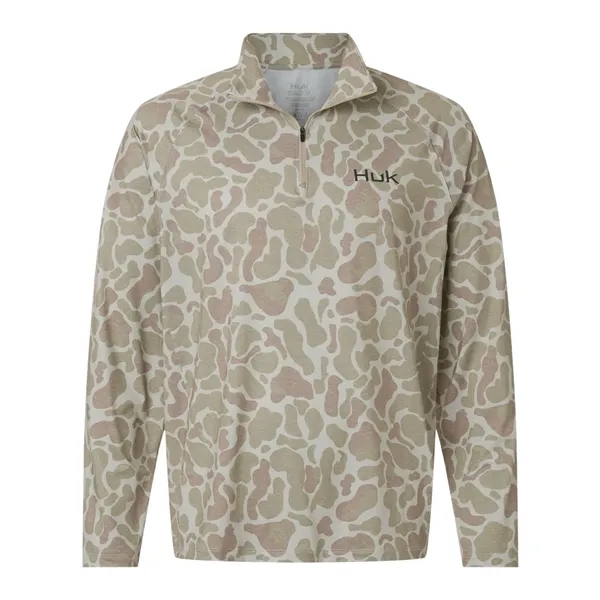 HUK Men's Airweight KC Printed Quarter-Zip Pullover... from ASI 84358 S&S Activewear