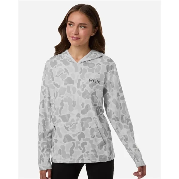 HUK Women's Coldfront+ KC Print Hooded Sweatshirt... from ASI 84358 S&S Activewear