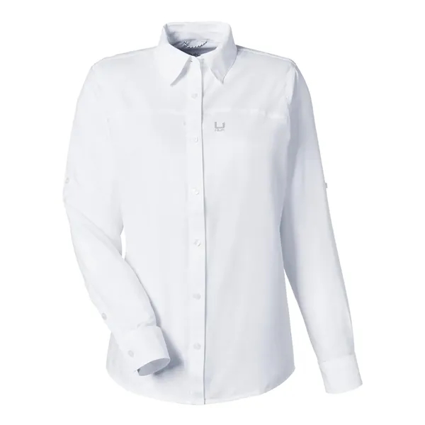 HUK Women's Tide Point Long Sleeve Shirt... from ASI 84358 S&S Activewear