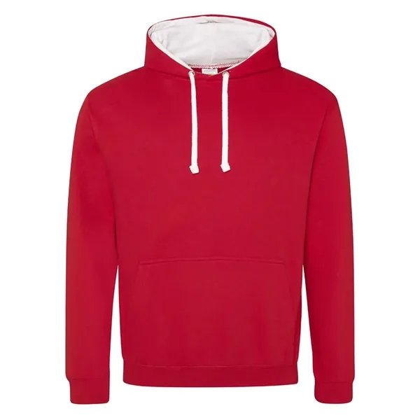 Just Hoods Midweight Varsity Contrast Hooded Sweatshirt... from ASI 84358 S&S Activewear