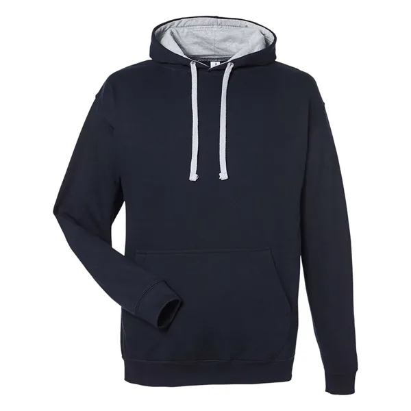 Just Hoods Midweight Varsity Contrast Hooded Sweatshirt... from ASI 84358 S&S Activewear