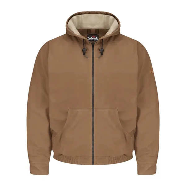 Bulwark Brown Duck Hooded Jacket - EXCEL FR® ComforTouch®...... from ASI 84358 S&S Activewear