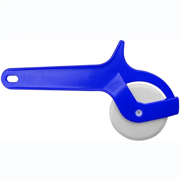 Compact pizza cutter with ergonomic handle and plastic wheel. Gentle on... from ASI 74585 Nu Promo International / Nu Promo Line